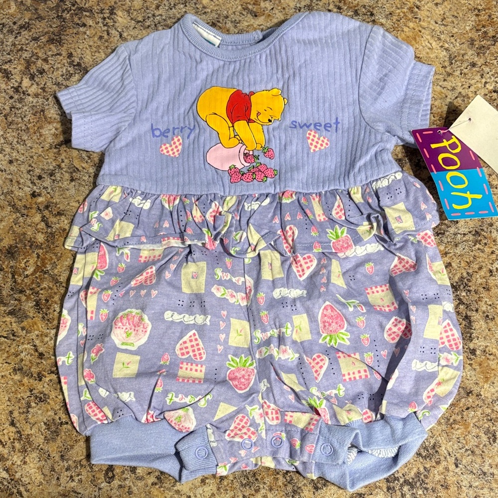 Vintage Berry Sweet Baby Romper